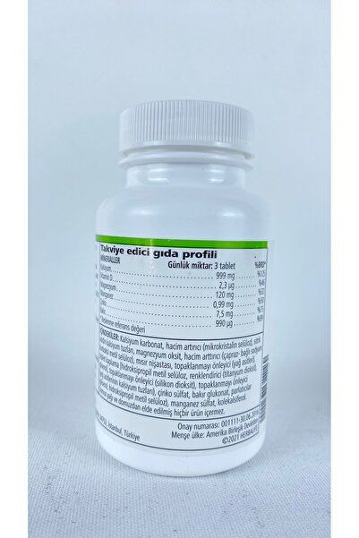 Herbalife Xtra-cal D Vitamini İçeren Kalsiyum Takviyesi Takviye Edici Gıda 1 kutu 90 Tablet
