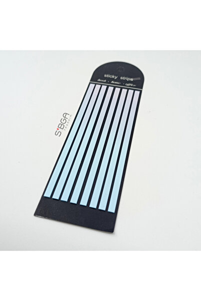 sibga tasarım شريط لاصق طويل شفاف متعدد الألوان من نوع إبرولي فاخر. دفتر ملاحظات 160 ورقة