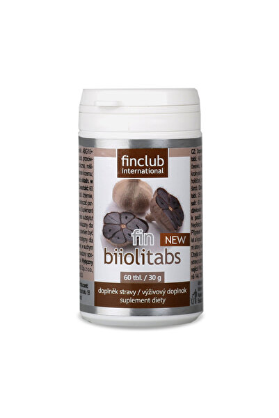 Finclub Biiolitabs NEW - Aged Black Garlic Supplement with Vitamins B6, B12 and Folic Acid