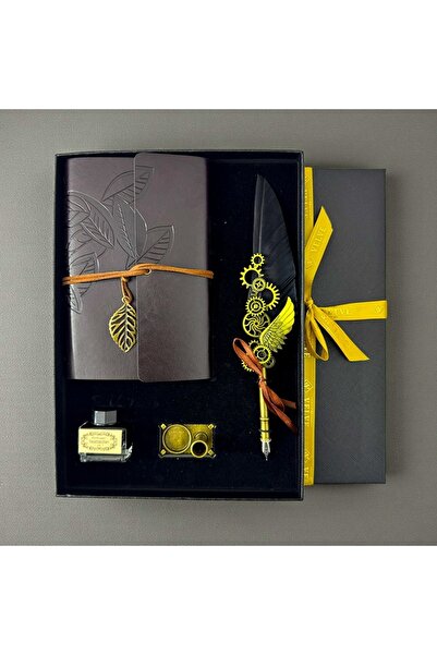 velve Vintage Spark set, with agenda/journal, fountain pen and holder, inkwel...