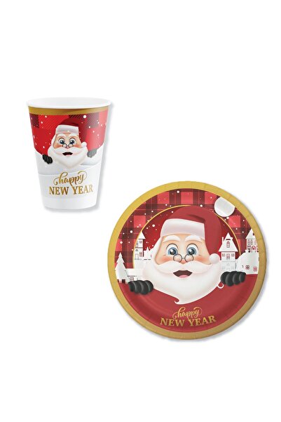 Mini Parti Mini Party Store New Year Neol Dad Plate Cup Set of 8