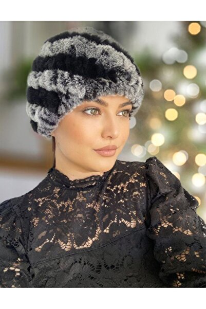 Confortino Elegant and warm ALISE fur hats - universal size, lined inside