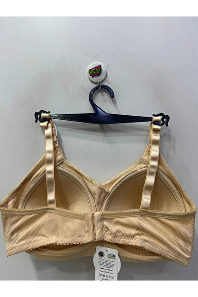 NERGIZ Women's Unpadded Shaping / Sculpting Lace Detailed Nude Bra