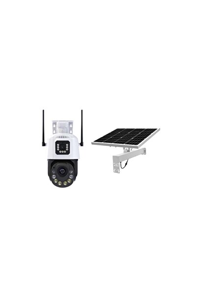 inox -215 4G DUAL (İKİ) LENS 36X Optik Zoom 60WATT 30Mah SOLAR PANELLİ PTZ