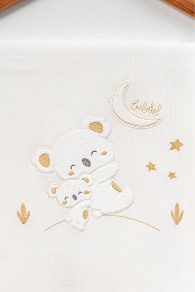 Bebitof 100% Cotton Cute Baby Koala Patterned 10-Piece Boxed Newborn Hospital Release Bodysuit Set