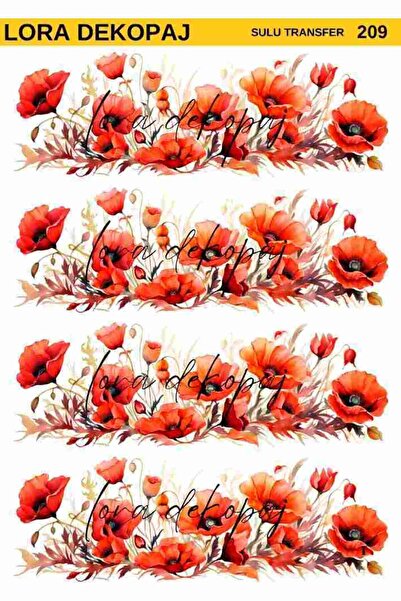 Lora Dekopaj Sulu Transfer Kağıdı - 209 25x35 cm