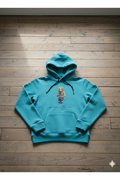 YusGos Unisex Girls/Boys Cotton Hooded Teddy Bear Printed High Quality Sweatshirt (3-15 Years)