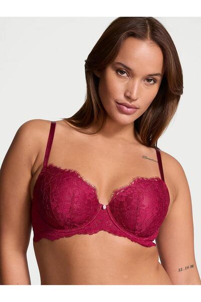 Victoria's Secret Lacy Lightly Padded Classic Push-Up Demi Bra