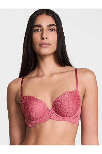 Victoria's Secret Dantelli Hafif Dolgu Destekli Klasik Toparlayıcılı Demi Sütyen