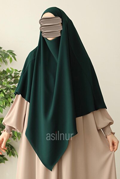ASİLNUR Alya Single Layer Soufflé Emerald Green