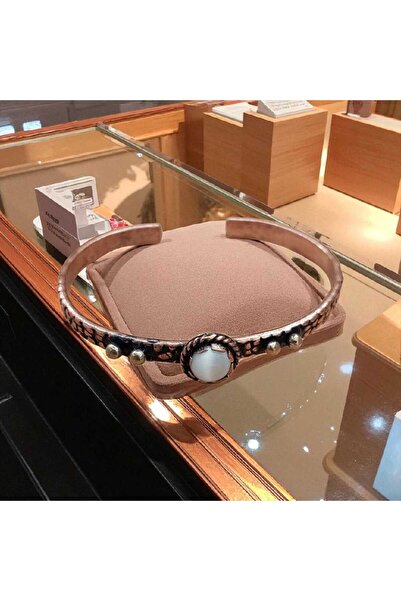 Bakır Center Copper Bracelet Copper Bracelet Copper Bracelet with Natural Stone Tiger's Eye Stone Copper Bracelet Pure Copper