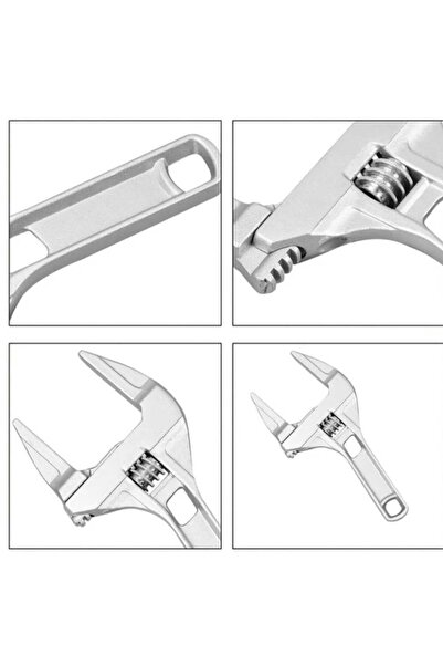 VEYA 1pc Multifunctional Plumbing Wrench with Short Handle and Large Open Mouth for Bathroom Faucet Installation