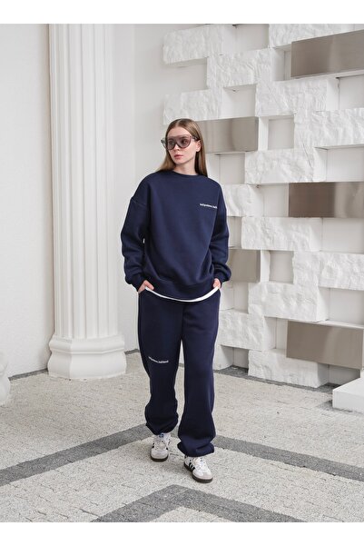 OUZ T-Shirt Paneled Winter Tracksuit Set