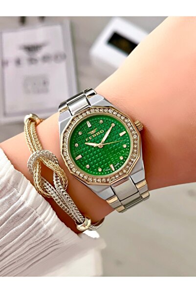 FERRO Women's Wristwatch - Original Product - Bracelet Gift - 3 Atm Waterproof