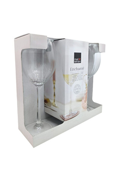 Royal Leerdam Elegant Set of 3 Wine Glasses 330 ml – Modern Crystal Design, Ideal for Special Evenings