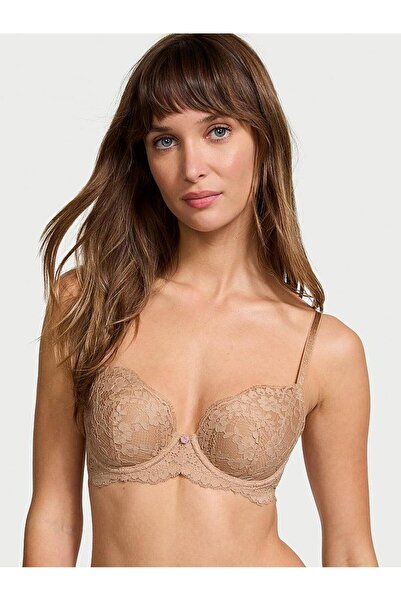 Victoria's Secret Lacy Lightly Padded Classic Push-Up Demi Bra