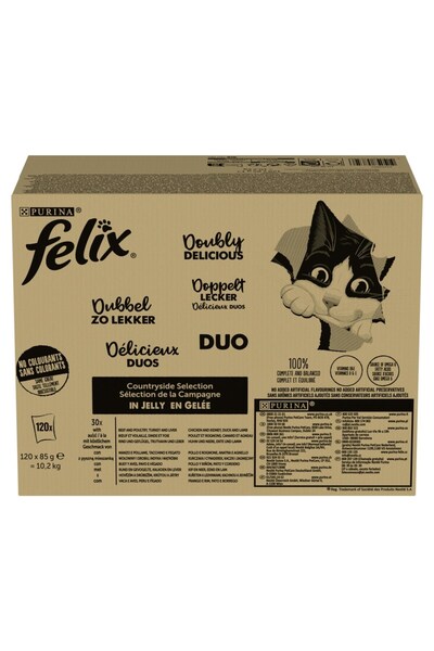 Other PURINA FELIX FANTASTIC DUO Mix hrană umedă pentru pisici 120x85g