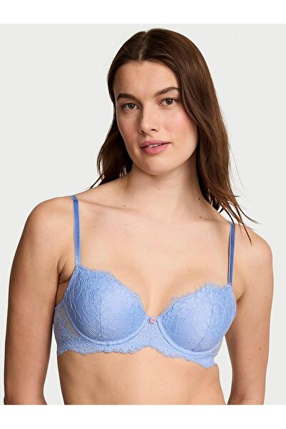 Victoria's Secret Lacy Lightly Padded Classic Push-Up Demi Bra