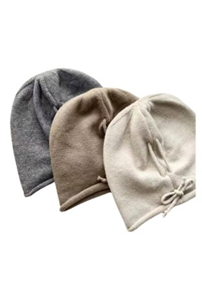 IBU Cork Knitted Hat with Bow