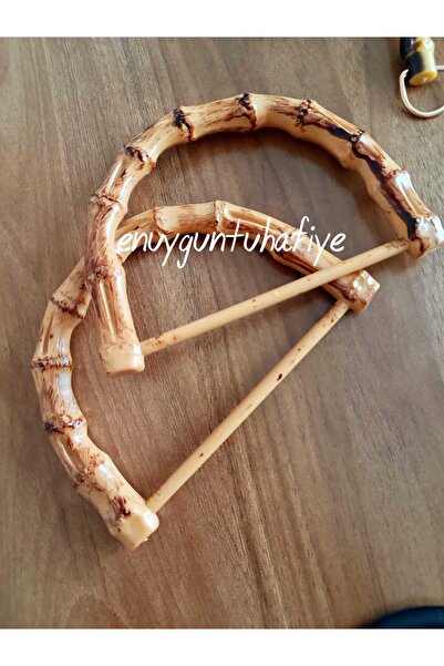 Enuyguntuhafiye Bambu Görünümlü D Model Çanta Sapı