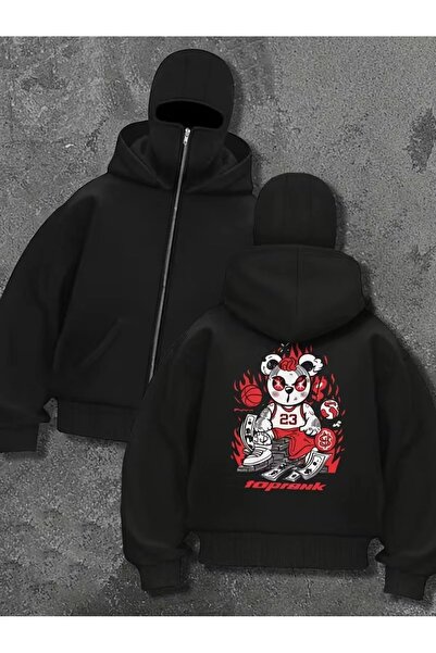 LOTS MODA سترة صوفية للجنسين من Snow Masked Ninja من الصوف السميك بخيطين