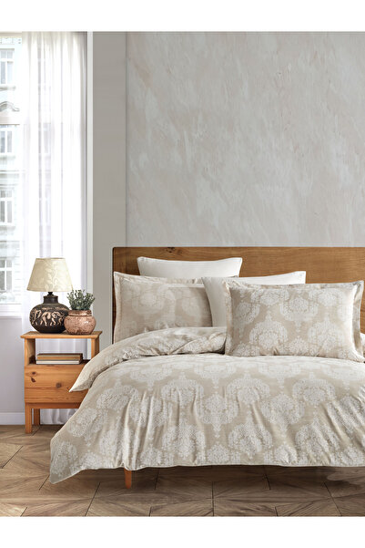 SHome bumbac 100% Set de lenjerie de pat dublu Ranforce – Textura rafinată și...