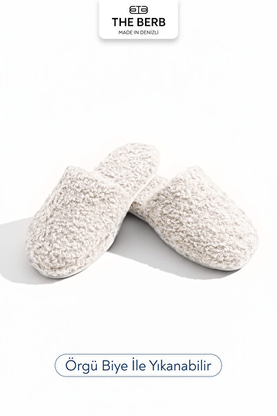 TheBerb Μαλακές παντόφλες Teddy House | Υψηλή παχιά σόλα | Δεν κάνει ήχο | Αντιολισθητικό | Παντόφλες για το σπίτι/παντόφλες προίκας | Unisex