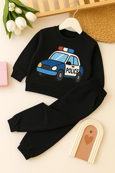 MODA Παιδικό Σετ Φόρμας με Στάμπα Αυτοκίνητο Αστυνομίας