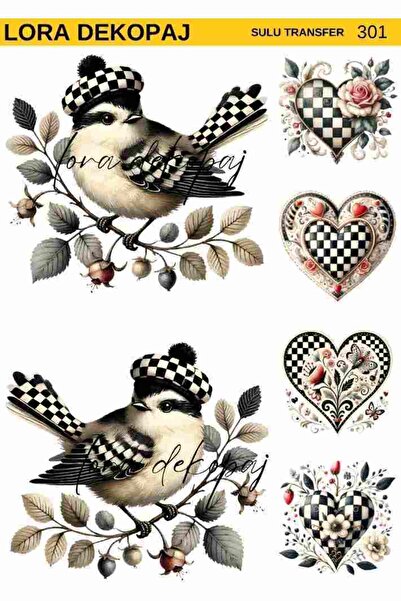 Lora Dekopaj Sulu Transfer Kağıdı - 301 25x35 cm
