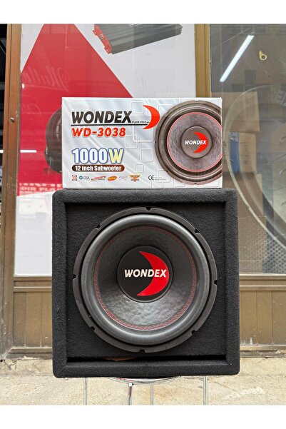 wondex Wd-3038 L Port Mini Kare Kabinli 30 Cm Subwoofer Bas 1000Wat 350W Rms ...