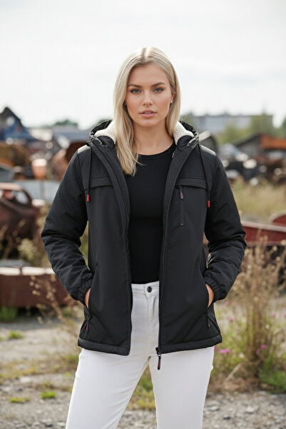 FLUEND MODA Women's Waterproof and Windproof Coat Jacket