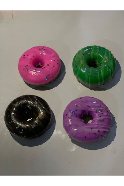 modacepte Handmade Donut Soap Set of 4 – Decorative & Colorful Gift Soap (Nat...