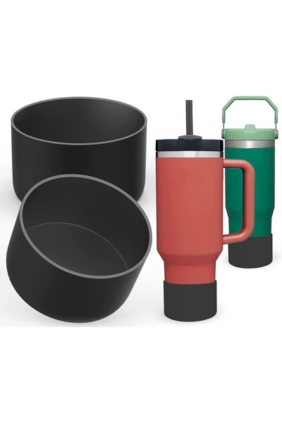 FESECRAFT Quencher - Iceflow - Lumin - New Generation Thermos Accessory with Straw Black Silicone Base Protector