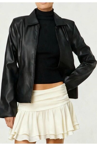 Linich&Co High Waist Draped Gathered Ruffled Stretchy Ecru Mini Skirt 9162