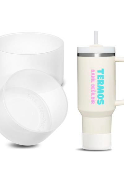 FESECRAFT Transparent Quencher - Iceflow - Lumin - New Generation Thermos Accessory with Straw Silicone Base Protector