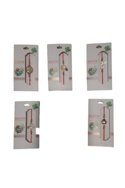 Vision XXI Set 5 Martisoare Tip Bratara Cu Simbol Colorat si Strasuri