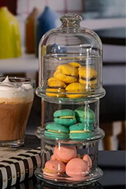 Paşabahçe Villa Patisserie 3-Tier Cookie Holder