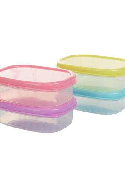 Generic 4pcs Mini Plastic Crisper Sealed Food Containers for Refrigerator Mic...