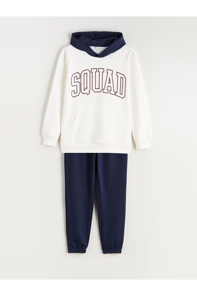 LC Waikiki Lcw Kids Hooded Boys' Sweatshirt and Sweatpants