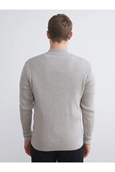 LC Waikiki Mock Neck men's knit sweater