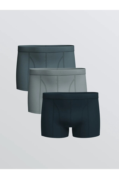 LC Waikiki Standard Fit Cotton Flexible Ανδρικό Boxer 3 τεμαχίων