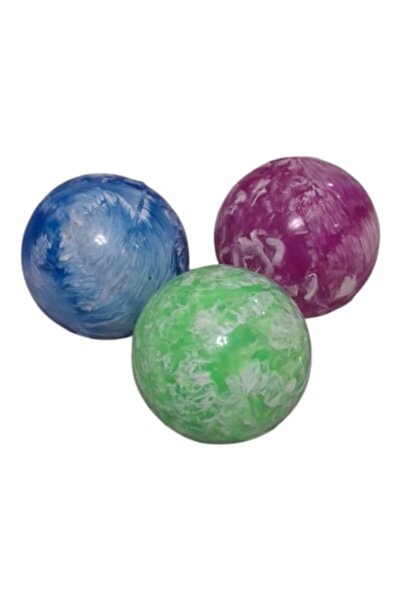 Vision XXI Set 3 mingi săritoare, silicon, 3 culori cool, Planet, 6 cm,