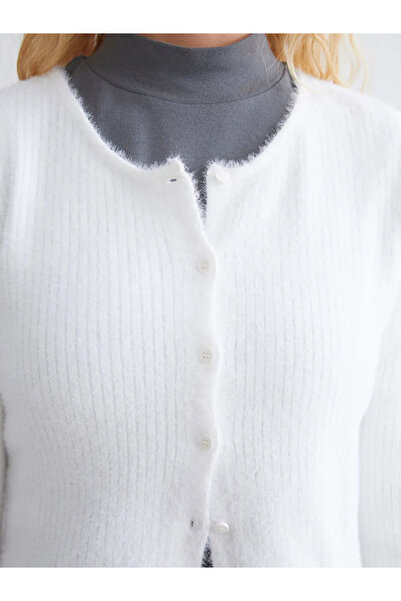 LC Waikiki Crew Neck Women's Knitwear Cardigan