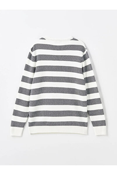 LC Waikiki Ανδρικό πλεκτό πουλόβερ με μακρυμάνικο λαιμόκοψη