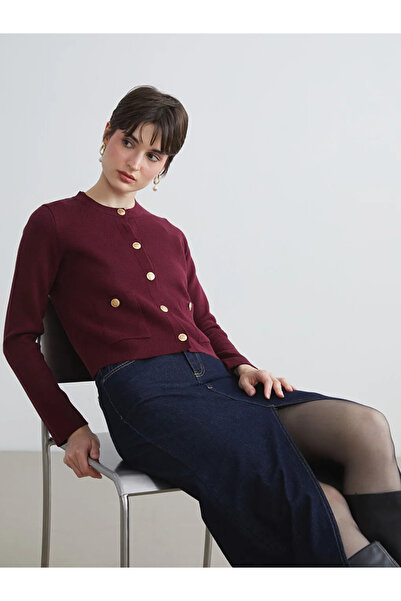 LC Waikiki Bisiklet Yaka Kadın Triko Hırka