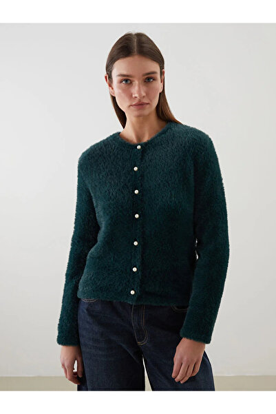 LC Waikiki Crew Neck Women's Knitwear Cardigan