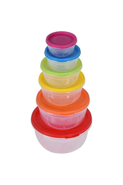 Generic Food Storage Containers Set, 6 Pieces, Airtight, BPA-Free