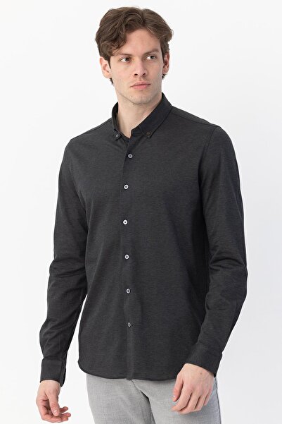 Sabri Özel Giotelli Men's Shirt Anthracite