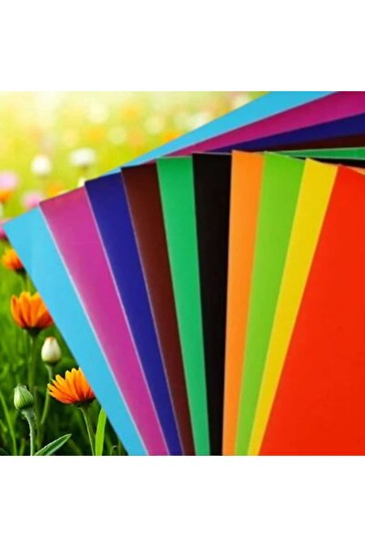 Vision XXI Glazed Paper VisionXXI, A4 Format, Set of 10 Bright Colors, Glossy...