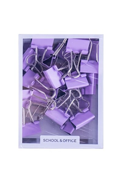 Vision XXI Cleme metalice, violet pastel, 19 mm, 25 bucăți,